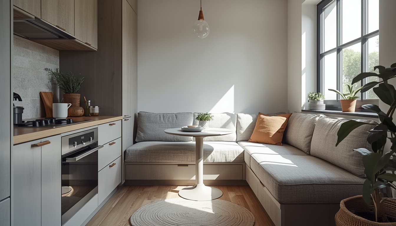 Угловой диван на кухню